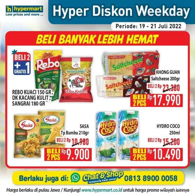 Promo Hypermart Hyper Diskon Weekday Periode 19-21 Juli 2022