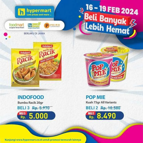 Promo Hypermart Beli Banyak Lebih Hemat Periode 16-19 Februari 2024