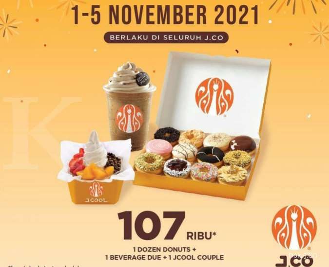 Hari Terakhir! Promo J.CO 5 November 2021, Ada 5 Paket Menggiurkan Mulai Rp 52.000
