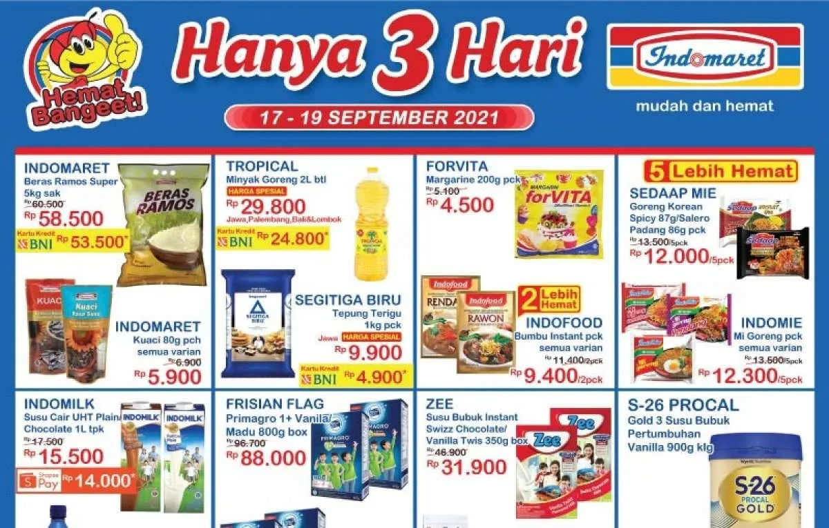 Promo JSM Indomaret Hanya 3 Hari 17-19 September 2021, diskon akhir pekan!