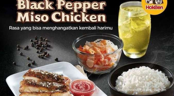 Promo HokBen Menu Baru di 25 Maret 2022, Black Pepper Miso Chicken Hanya Rp 35.000
