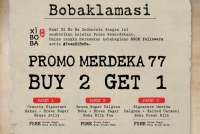 Promo Merdeka 77 Xiboba 17-21 Agustus 2022, Bobaklamasi Beli 2 Gratis 1