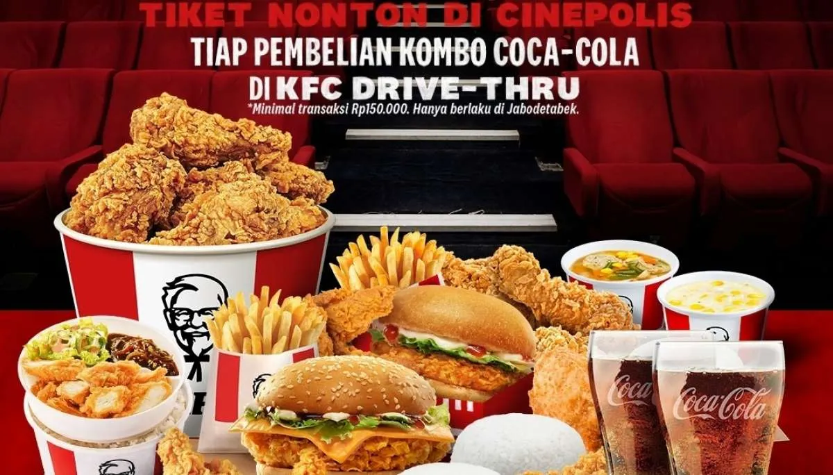 Promo KFC November, beli kombo dengan Coca-Cola & gratis tiket nonton di Cinepolis
