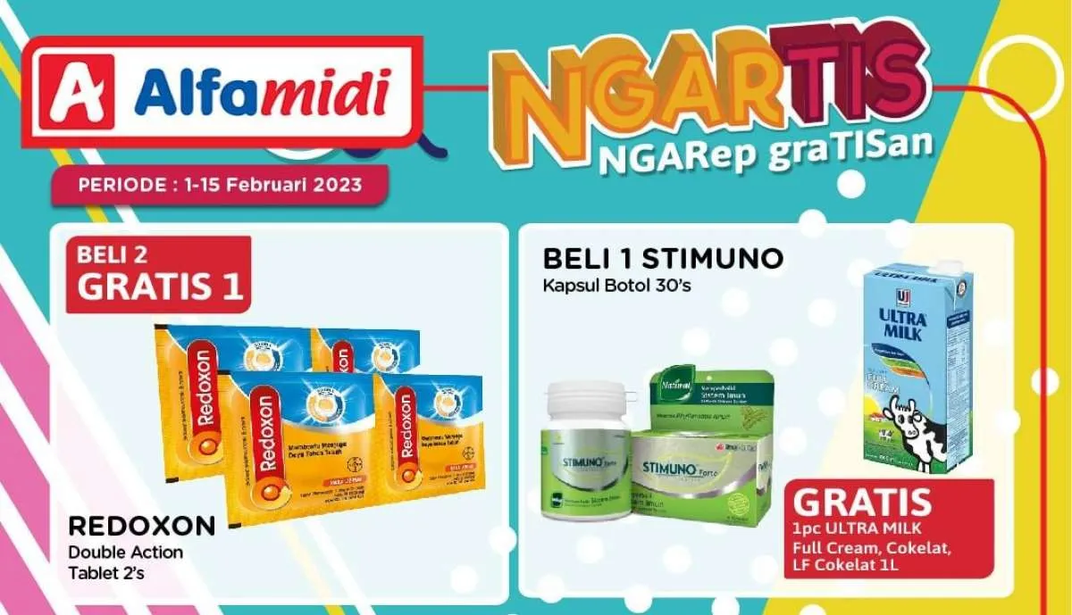 Promo Alfamidi Ngartis 1-15 Februari 2023, Beli 1 Gratis 1 untuk Aneka Produk Susu