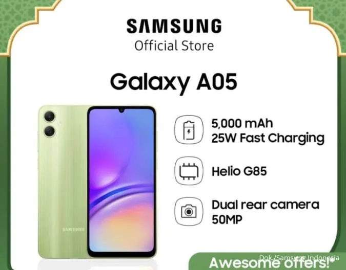 Samsung A05 Bawa MediaTek Helio G85 yang Jadi Favorit di Kelas Entry Level!