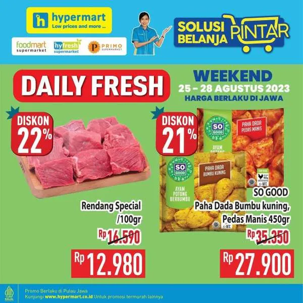 Promo Hypermart Hyper Diskon Weekend Periode 25-28 Agustus 2023