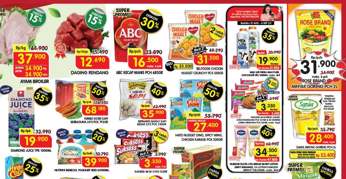 Promo Superindo Weekday Kamis 7 September 2023, Katalog yang Segera Berakhir Hari Ini