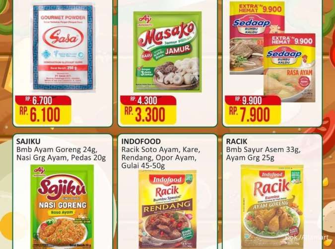 Promo Alfamart Kebutuhan Dapur 1-15 Desember 2025, Sajiku Bumbu Beli 3 Gratis 1