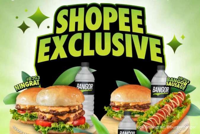Promo Burger Bangor Shopee Exclusive 12-30 Juni 2025, Diskonnya sampai Rp 25.000