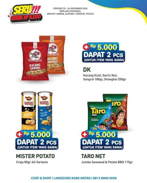 Promo Hypermart Serba Rp 5.000 Periode 20-26 Desember 2024