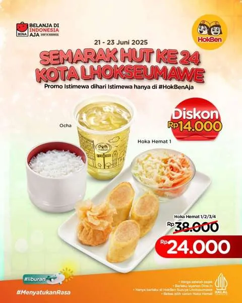 Promo HokBen HUT Kota Lhokseumawe 2025