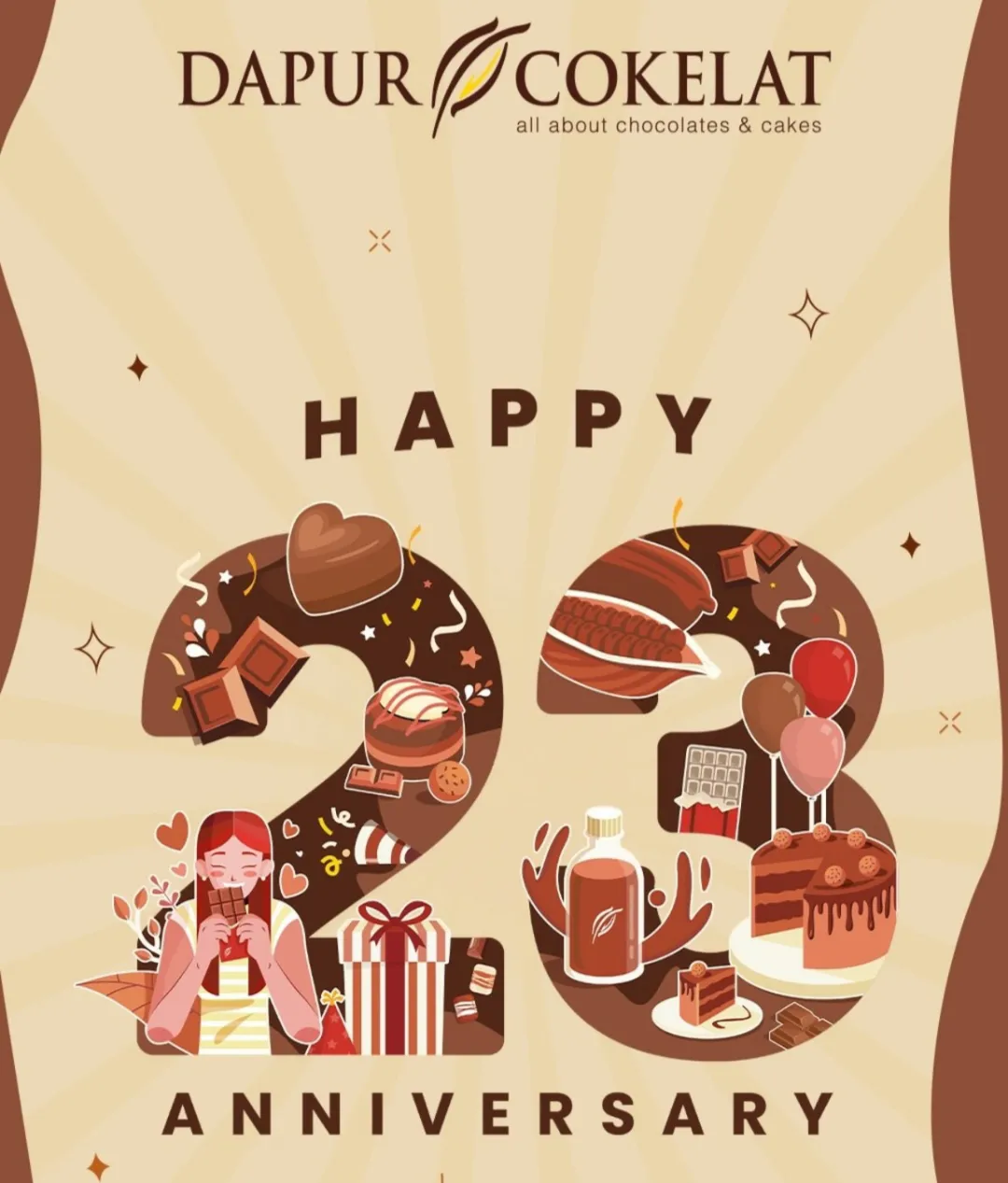 Extra Diskon 23% di Promo Anniversary Dapur Cokelat x BRI