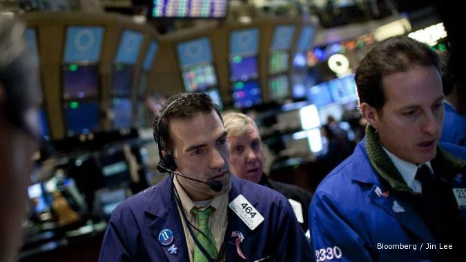 Wall Street rebound terdongkrak data AS dan Yunani
