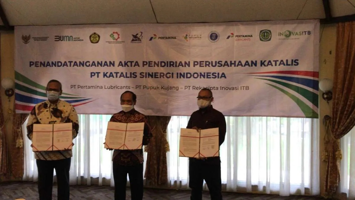 Pertamina bersama Pupuk Kujang dan ITB dirikan Katalis Sinergi Indonesia