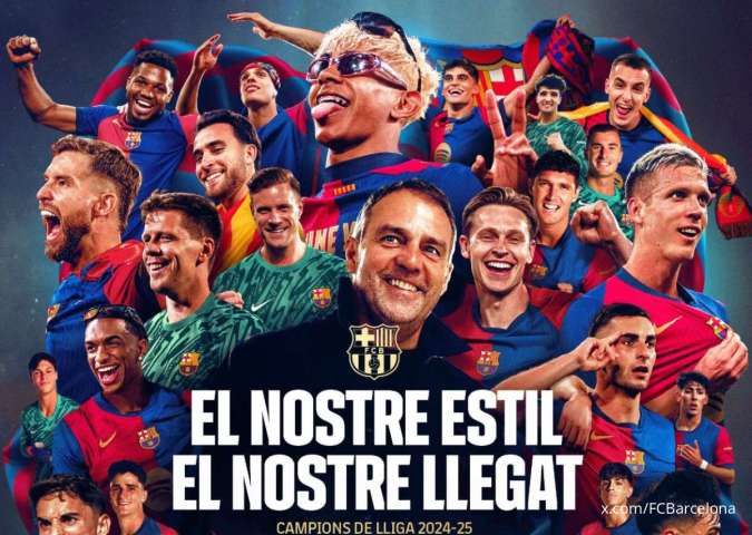 Barcelona Raih Gelar LaLiga ke-28 Usai Taklukkan Espanyol 2-0