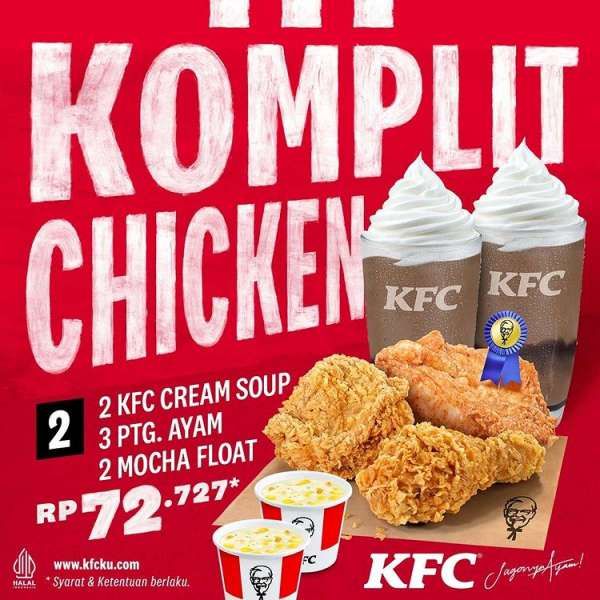 Promo KFC paket komplit chicken di bulan September tahun 2022