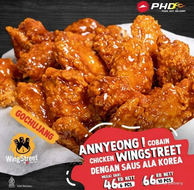 Promo Menu Baru Pizza Hut Delivery PHD: Chicken Wingstreet