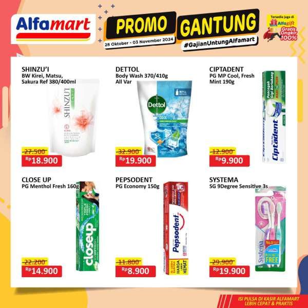 Promo JSM Alfamart Gantung 1-3 November 2024