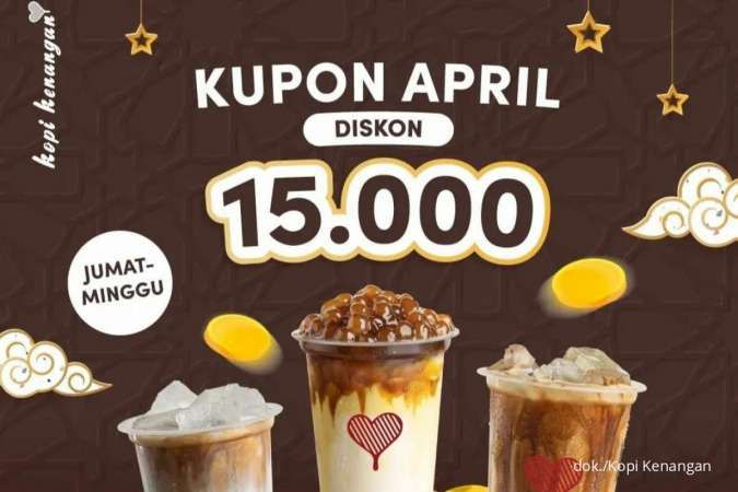 Promo Kopi Kenangan Jumat-Minggu, Hadir Kupon April Diskon Rp 15.000