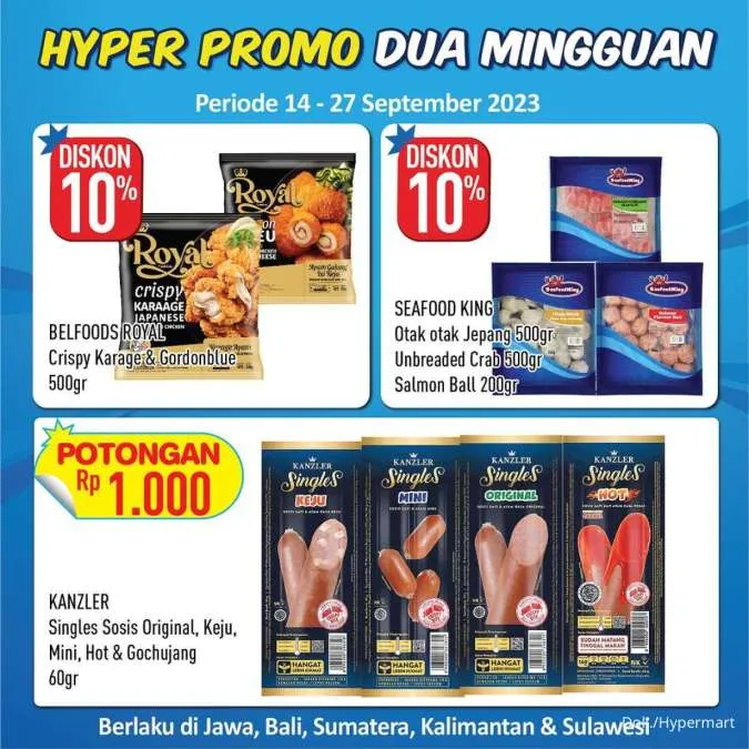 Promo Hypermart Hyper Promo Dua Mingguan Periode 28 September-11 Oktober 2023