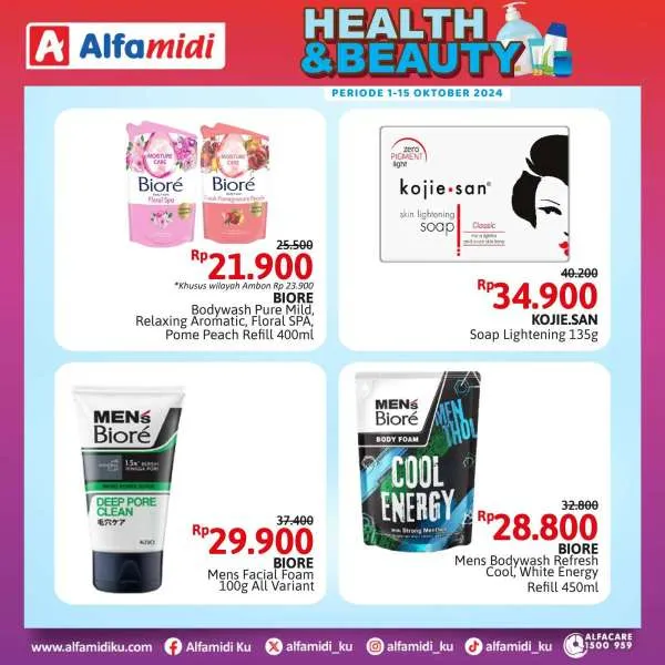 Promo Alfamidi Health & Beauty Periode 1-15 Oktober 2024