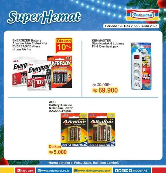 Promo Indomaret Super Hemat Periode 28 Desember 2022-3 Januari 2023
