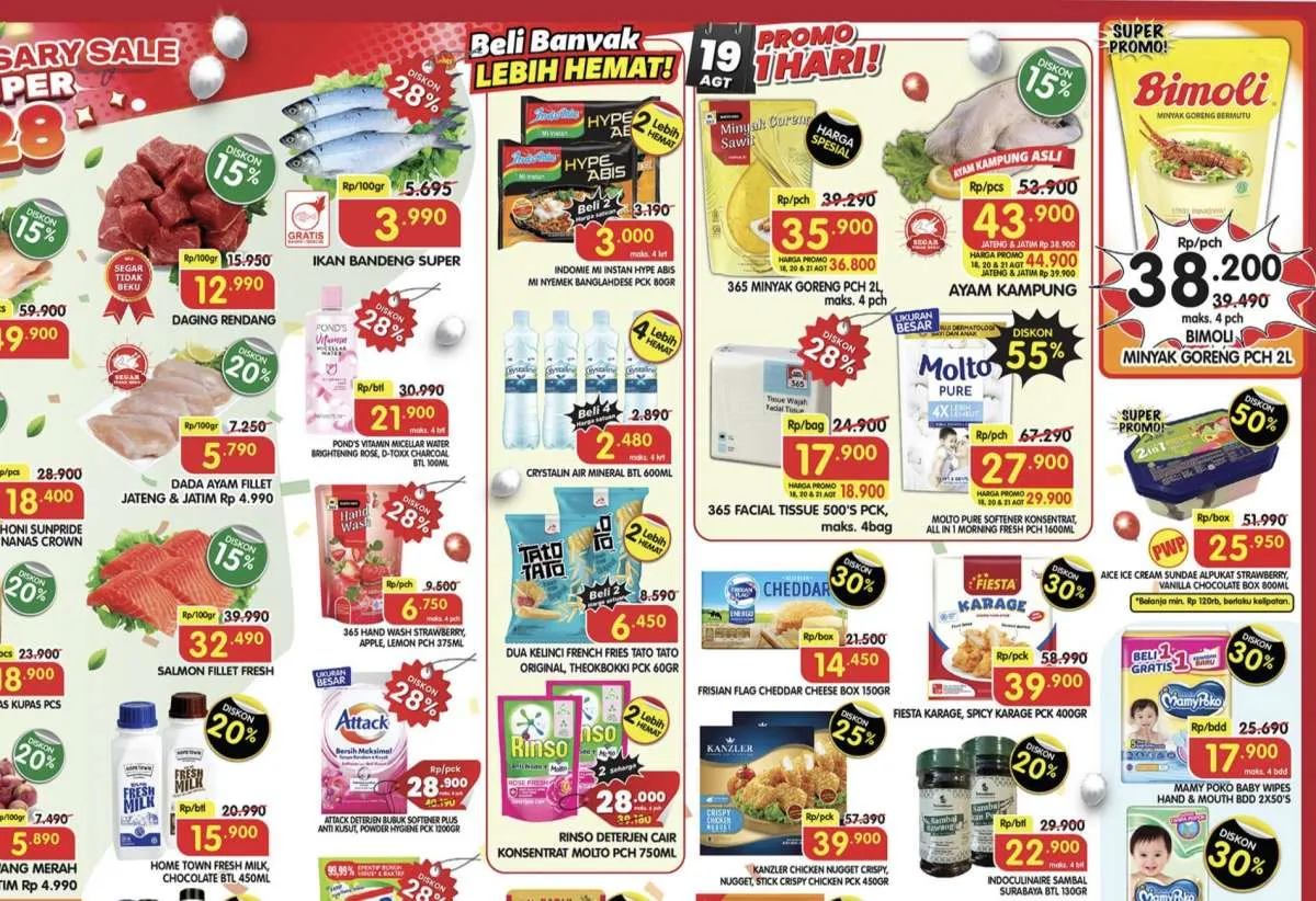 Promo Superindo Weekday 18-21 Agustus 2025, Aice-Anggur Red Globe Diskon hingga 50%