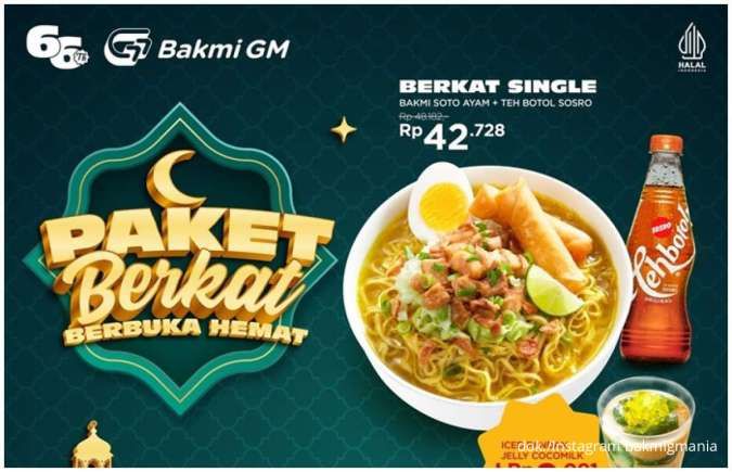 Promo Bakmi GM Paket Berkat 1-31 Maret, Makan Sendiri atau Berdua Hemat Banget