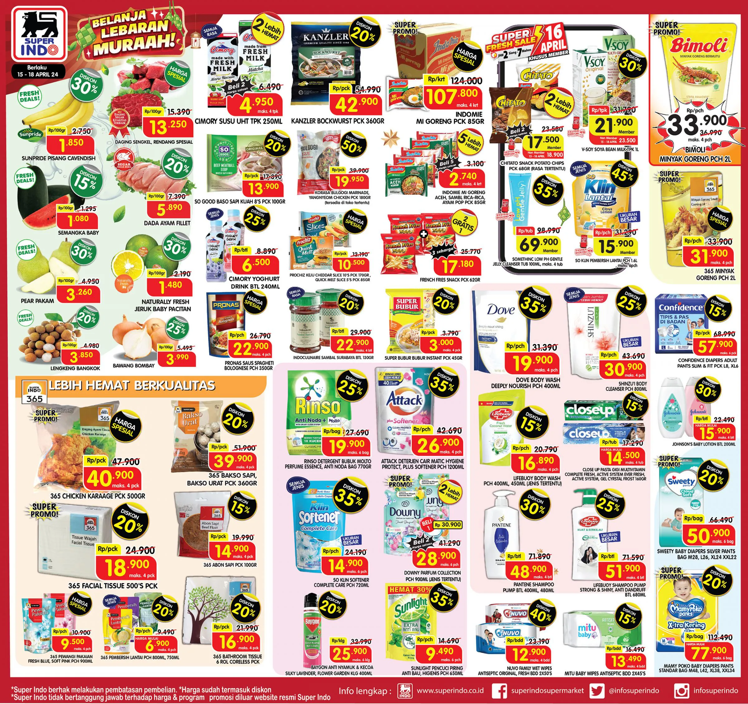 Promo Superindo Weekday Periode 15-18 April 2024