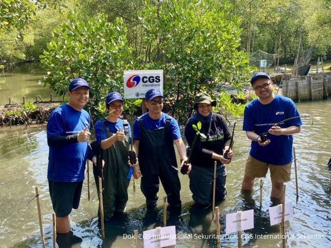 CGS International Sekuritas Tanam 2.500 Mangrove Serentak di Lima Provinsi