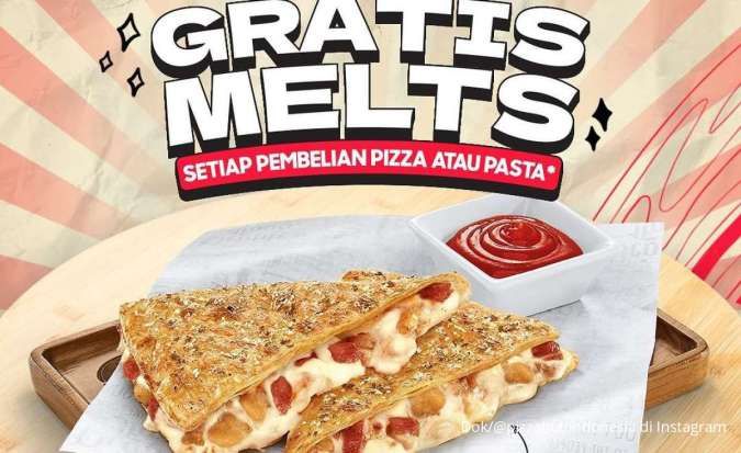 Promo Pizza Hut Gratis Melts Meaty di Bulan Juli 2024, Promo Spesial Dine In