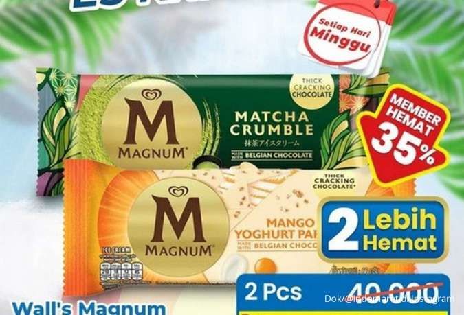 Promo Es Krim Weekend di Indomaret 28 September 2025, Magnum Diskon 35%
