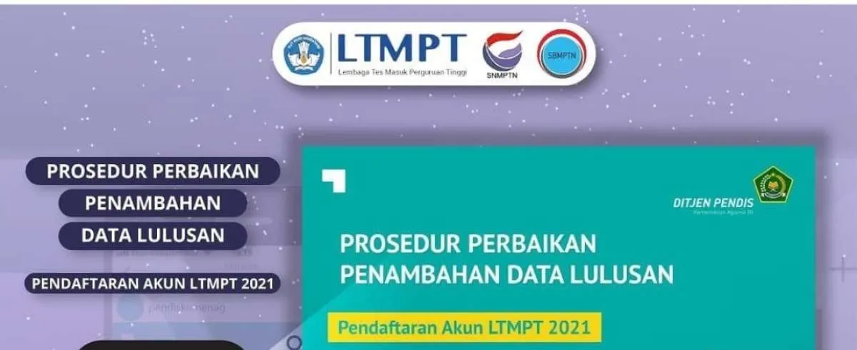 Begini cara perbaikan dan penambahan data siswa saat registrasi akun LTMPT