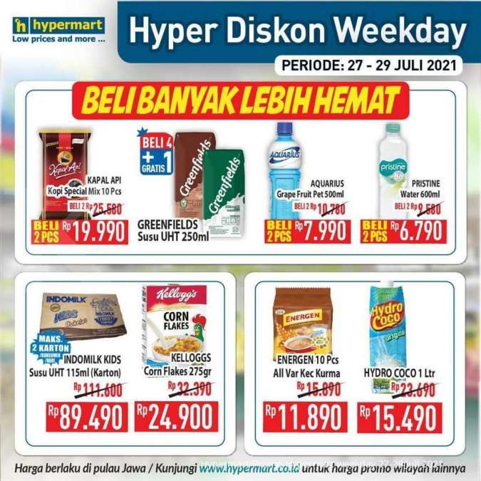 Promo Hypermart weekday 27-29 Juli 2021 