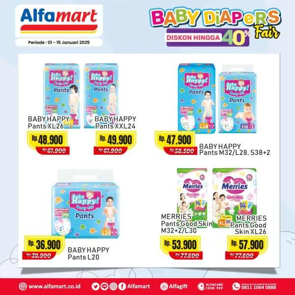 Promo Alfamart Baby & Kids Fair Diskon s/d 40% Periode 1-15 Januari 2025