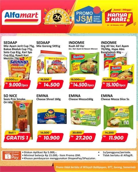 Promo JSM Alfamart Periode 24-26 Oktober 2025