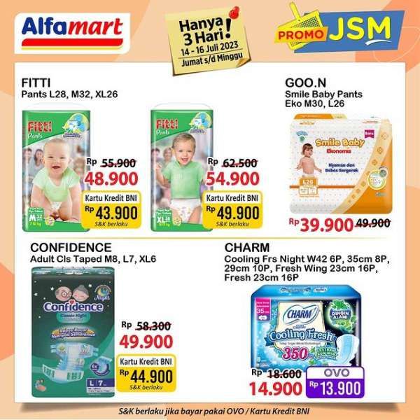 Katalog Harga Promo JSM Alfamart Terbaru 14-16 Juli 2023