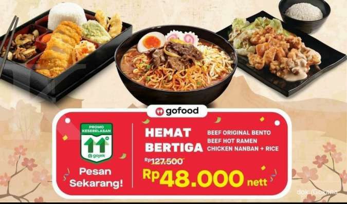 Promo 12.12 Gokana 11-12 Desember 2021, Paket Hemat Bertiga Cuma Rp 48.000