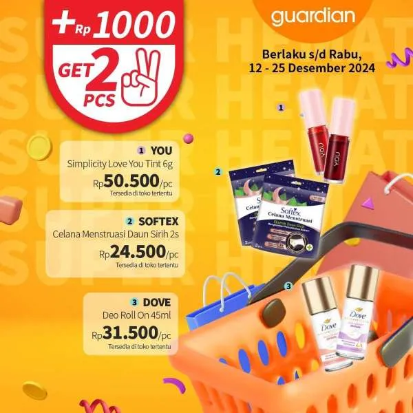 Promo Guardian Super Hemat Periode 12-25 Desember 2024