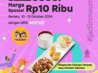Promo 10.10 Wondr by BNI 10-14 Oktober 2024 Serba Rp 10.000 di 10 Resto Berbeda