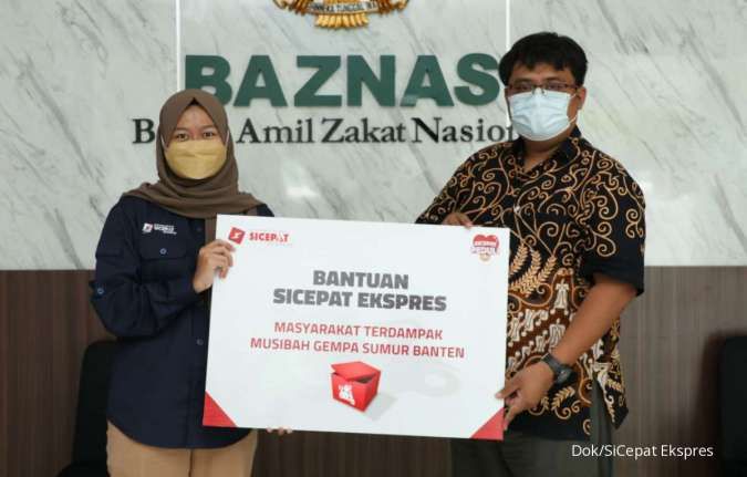 Lewat Baznas, SiCepat Ekspress Donasikan Rp 50 Juta untuk Korban Gempa Banten