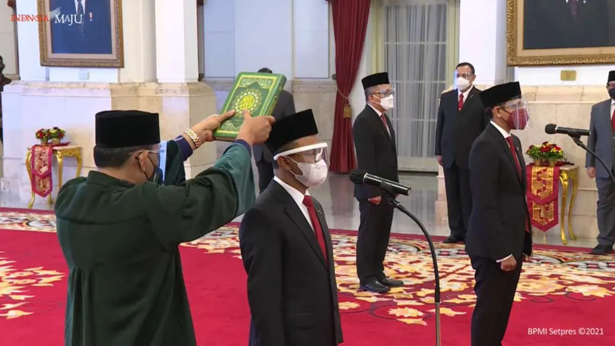 Jokowi lantik Bahlil Lahadalia sebagai menteri investasi