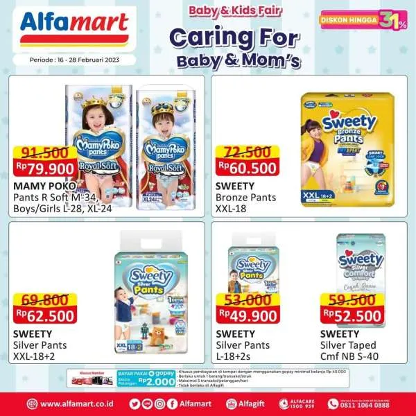 Promo Alfamart Baby & Kids Fair Periode 16-28 Februari 2023