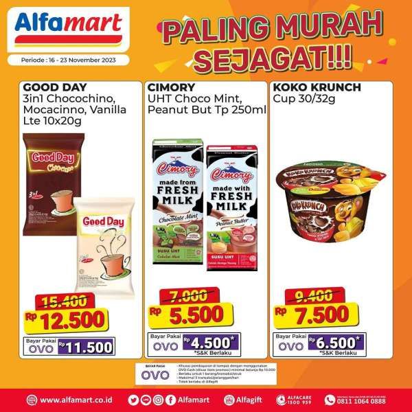 Promo Alfamart Paling Murah Terbaru 16-23 November 2023