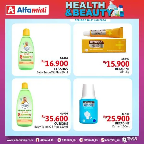 Promo Alfamidi Health & Beauty Periode 16-31 Juli 2024