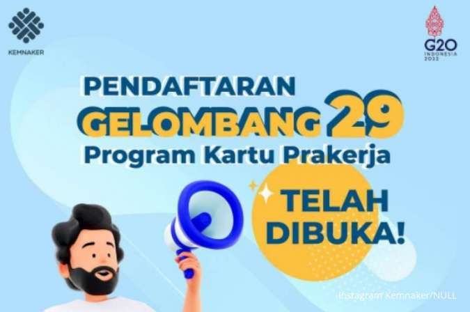 Daftar Prakerja Gelombang 29 di www.prakerja.go.id, Ini Tata Caranya