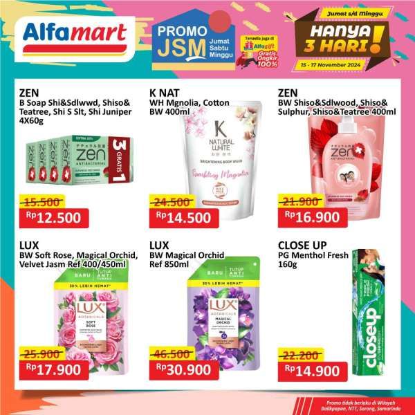 Promo JSM Alfamart Weekend 15-17 November 2024