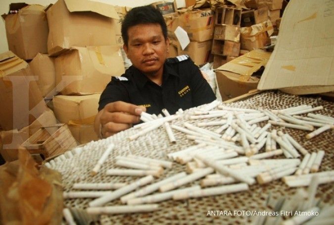 Bea dan Cukai sita 1 juta batang rokok ilegal