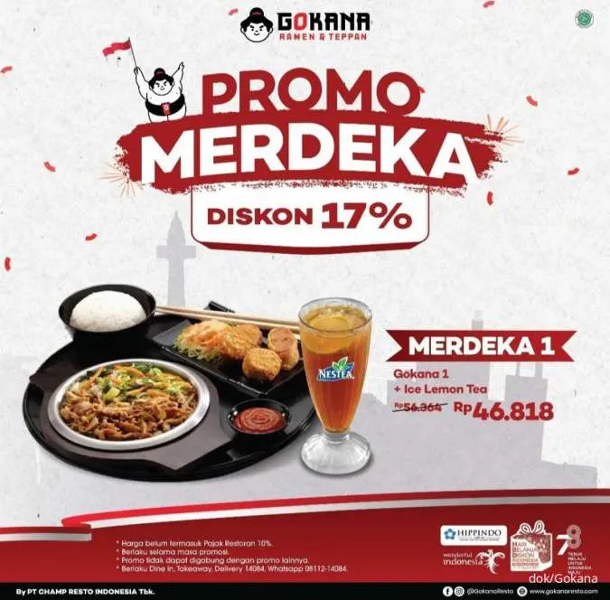 Gokana Promo Merdeka Edisi Bulan Agustus 2023 