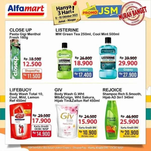 Promo JSM Alfamart 8-10 Oktober 2021